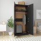vidaXL Armadio Nero 90x52x200 cm in Truciolato vidaXL Armadio Nero 90x52x200 cm in Truciolato
