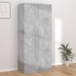 vidaXL Armadio Grigio Cemento 90x52x200 cm in Truciolato vidaXL Armadio Grigio Cemento 90x52x200 cm in Truciolato