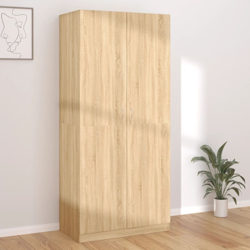 vidaXL Armadio Rovere Sonoma 90x52x200 cm in Truciolato vidaXL Armadio Rovere Sonoma 90x52x200 cm in Truciolato