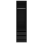 vidaXL Armadio con Cassetti Nero 50x50x200 cm in Truciolato vidaXL Armadio con Cassetti Nero 50x50x200 cm in Truciolato