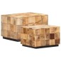 vidaXL Tavolini da Caffè a Parallelepipedo 2 pz Legno di Mango Grezzo vidaXL Tavolini da Caffè a Parallelepipedo 2 pz Legno di Mango Grezzo