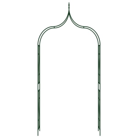 vidaXL Arco da Giardino Verde Scuro 120x38x258 cm in Ferro 