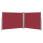 vidaXL Tenda da Sole Laterale Retrattile Rossa 140x1000 cm vidaXL Tenda da Sole Laterale Retrattile Rossa 140x1000 cm