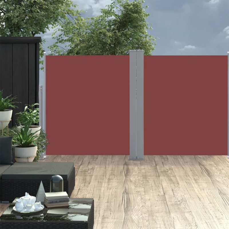 vidaXL Tenda da Sole Laterale Retrattile Marrone 140x600 cm vidaXL Tenda da Sole Laterale Retrattile Marrone 140x600 cm