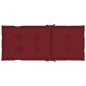 Sedie da Giardino 6 pz con Cuscini Rosso Vino Massello di Teak Sedie da Giardino 6 pz con Cuscini Rosso Vino Massello di Teak