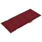 Sedie da Giardino 6 pz con Cuscini Rosso Vino Massello di Teak Sedie da Giardino 6 pz con Cuscini Rosso Vino Massello di Teak