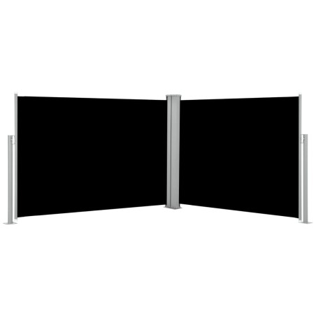 vidaXL Tenda da Sole Laterale Retrattile Nera 100x1000 cm