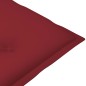 Sedie da Giardino 6 pz con Cuscini Rosso Vino Massello di Teak Sedie da Giardino 6 pz con Cuscini Rosso Vino Massello di Teak