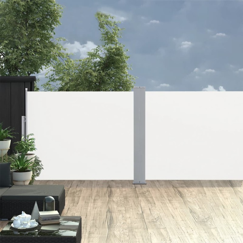 vidaXL Tenda da Sole Laterale Retrattile Crema 140x1000 cm vidaXL Tenda da Sole Laterale Retrattile Crema 140x1000 cm