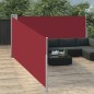 vidaXL Tenda da Sole Laterale Retrattile Rossa 100x1000 cm vidaXL Tenda da Sole Laterale Retrattile Rossa 100x1000 cm