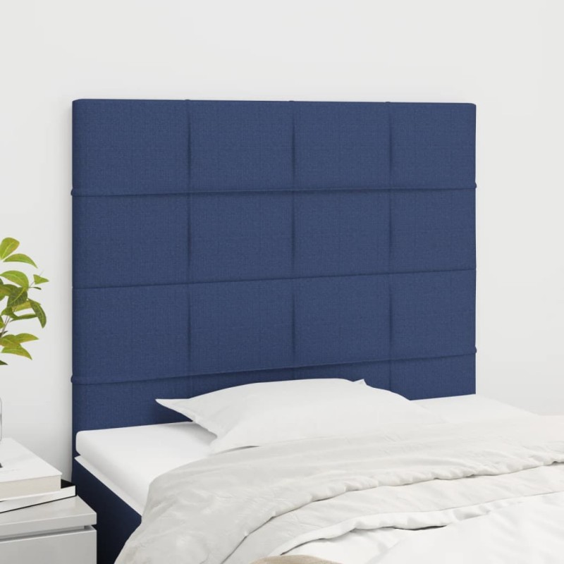 vidaXL Testiera 2 pz Blu 80x5x78/88 cm in Tessuto vidaXL Testiera 2 pz Blu 80x5x78/88 cm in Tessuto