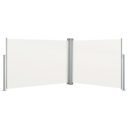 vidaXL Tenda da Sole Laterale Retrattile Crema 120x1000 cm 