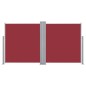 vidaXL Tenda da Sole Laterale Retrattile Rossa 140x600 cm vidaXL Tenda da Sole Laterale Retrattile Rossa 140x600 cm