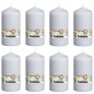 Bolsius Candele Moccoli 8 pz 150x78 mm Bianche Bolsius Candele Moccoli 8 pz 150x78 mm Bianche