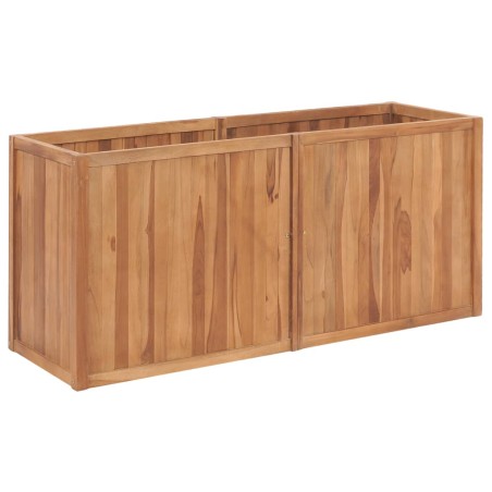 vidaXL Letto Rialzato 150x50x70 cm in Legno Massello di Teak