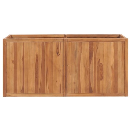 vidaXL Letto Rialzato 150x50x70 cm in Legno Massello di Teak