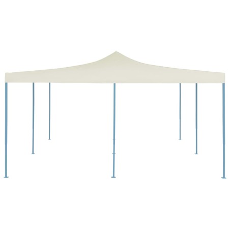 vidaXL Gazebo Pieghevole 5x5 m Crema