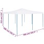 vidaXL Gazebo Pieghevole 5x5 m Bianco vidaXL Gazebo Pieghevole 5x5 m Bianco