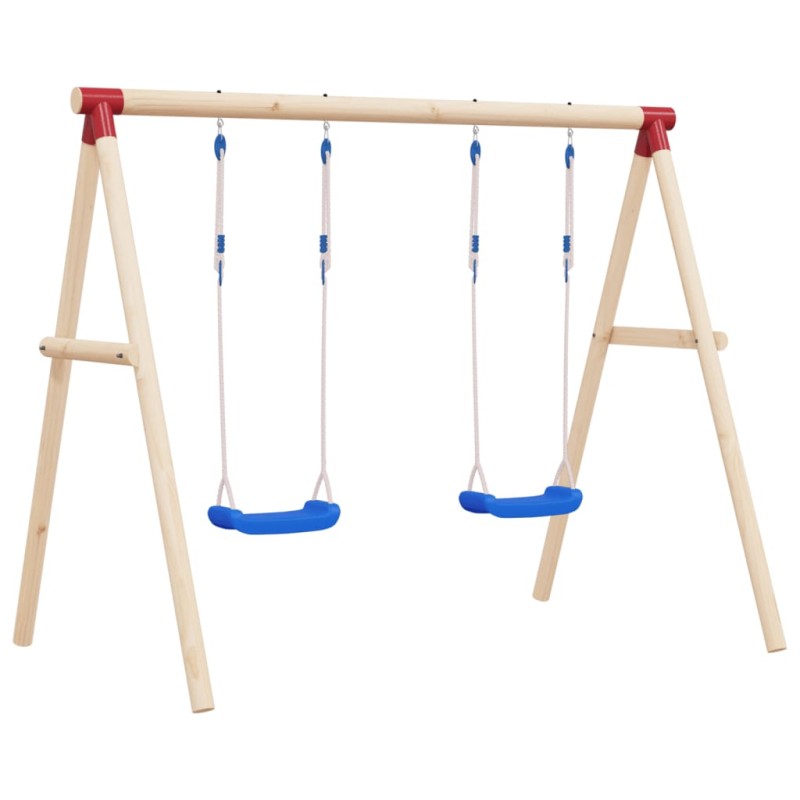 vidaXL Seggiolini per Altalena con Corde 2 pz Blu 37x15 cm Polietilene vidaXL Seggiolini per Altalena con Corde 2 pz Blu 37x15 cm Polietilene