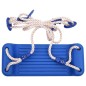 vidaXL Seggiolini per Altalena con Corde 2 pz Blu 37x15 cm Polietilene vidaXL Seggiolini per Altalena con Corde 2 pz Blu 37x15 cm Polietilene