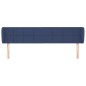 Testiera ad Orecchio Blu 163x23x78/88cm in Tessuto Testiera ad Orecchio Blu 163x23x78/88cm in Tessuto