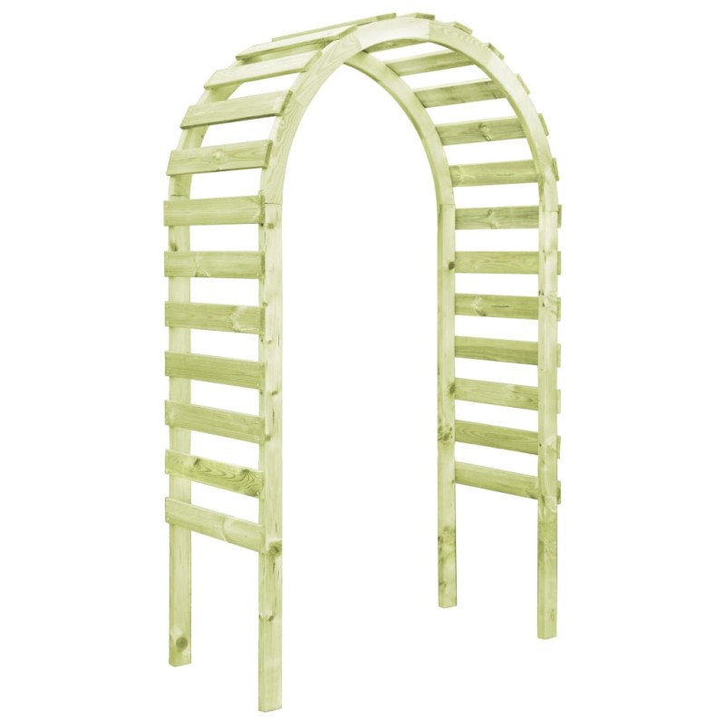 vidaXL Pergolato da Giardino 130x60x230cm Legno di Pino Impregnato vidaXL Pergolato da Giardino 130x60x230cm Legno di Pino Impregnato