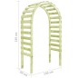 vidaXL Pergolato da Giardino 130x60x230cm Legno di Pino Impregnato vidaXL Pergolato da Giardino 130x60x230cm Legno di Pino Impregnato