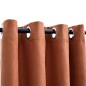 Tende Oscuranti con Anelli in Metallo 2 pz Ruggine 140x225 cm Tende Oscuranti con Anelli in Metallo 2 pz Ruggine 140x225 cm