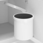 vidaXL Pattumiera da Incasso per Cucina in Plastica 8 L vidaXL Pattumiera da Incasso per Cucina in Plastica 8 L