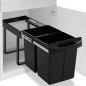 vidaXL Cestino Estraibile per Mobile Cucina Chiusura Ammortizzata 48L vidaXL Cestino Estraibile per Mobile Cucina Chiusura Ammortizzata 48L