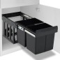 vidaXL Cestino Estraibile per Mobile Cucina Chiusura Ammortizzata 36L vidaXL Cestino Estraibile per Mobile Cucina Chiusura Ammortizzata 36L