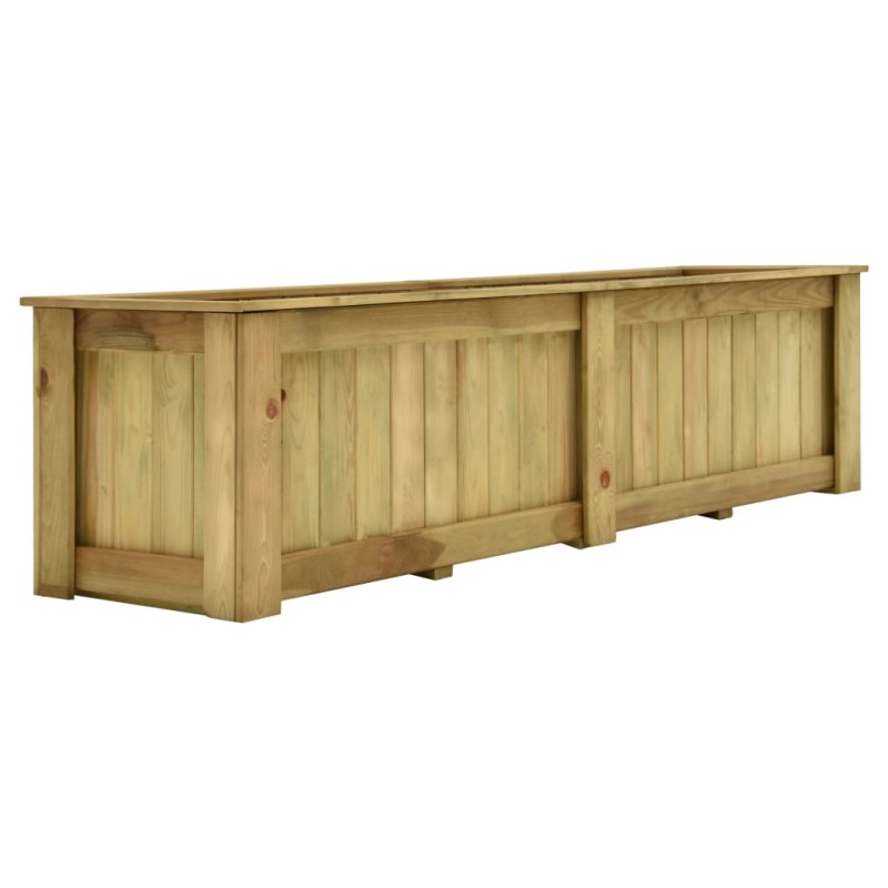 vidaXL Fioriera Rialzata 196x50x50 cm in Legno di Pino Impregnato vidaXL Fioriera Rialzata 196x50x50 cm in Legno di Pino Impregnato