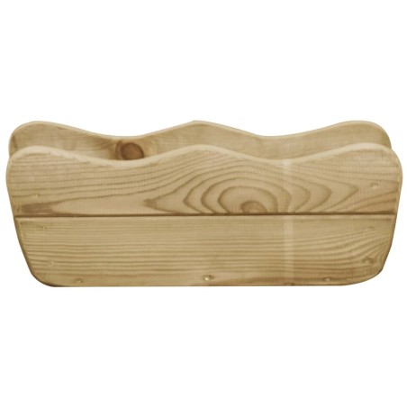 vidaXL Letto Rialzato da Giardino 50x18x18 cm Legno di Pino Impregnato
