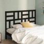 Testiera per Letto Nera 126x4x104 cm in Legno Massello di Pino Testiera per Letto Nera 126x4x104 cm in Legno Massello di Pino