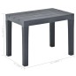 vidaXL Tavolo da Giardino con 2 Panche in Plastica Antracite vidaXL Tavolo da Giardino con 2 Panche in Plastica Antracite