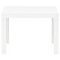 vidaXL Tavolo da Giardino con 2 Panche in Plastica Bianco vidaXL Tavolo da Giardino con 2 Panche in Plastica Bianco