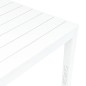 vidaXL Tavolo da Giardino con 2 Panche in Plastica Bianco vidaXL Tavolo da Giardino con 2 Panche in Plastica Bianco