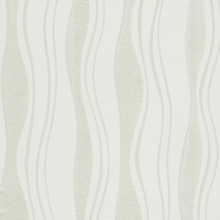 vidaXL Rotoli Carta da Parati non Tessuto 4 pz Bianco 0,53x10m Onde