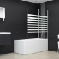 vidaXL Cabina da Bagno 120x140 cm in Vetro Temperato a Righe vidaXL Cabina da Bagno 120x140 cm in Vetro Temperato a Righe