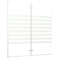 vidaXL Cabina da Bagno 120x140 cm in Vetro Temperato a Righe vidaXL Cabina da Bagno 120x140 cm in Vetro Temperato a Righe