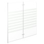 vidaXL Cabina da Bagno 120x140 cm in Vetro Temperato a Righe vidaXL Cabina da Bagno 120x140 cm in Vetro Temperato a Righe