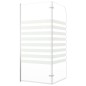 vidaXL Cabina da Bagno 120x140 cm in Vetro Temperato a Righe vidaXL Cabina da Bagno 120x140 cm in Vetro Temperato a Righe