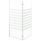 vidaXL Cabina da Bagno 120x140 cm in Vetro Temperato a Righe vidaXL Cabina da Bagno 120x140 cm in Vetro Temperato a Righe