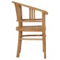 vidaXL Sedie da Giardino 2 pz in Legno Massello di Teak vidaXL Sedie da Giardino 2 pz in Legno Massello di Teak