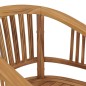vidaXL Sedie da Giardino 2 pz in Legno Massello di Teak vidaXL Sedie da Giardino 2 pz in Legno Massello di Teak