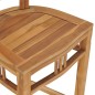 vidaXL Sedia da Bar in Legno Massello di Teak vidaXL Sedia da Bar in Legno Massello di Teak