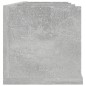 vidaXL Scaffale Porta CD a Muro Grigio Cemento 75x18x18 cm Truciolato vidaXL Scaffale Porta CD a Muro Grigio Cemento 75x18x18 cm Truciolato