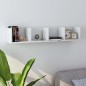 vidaXL Scaffale Porta CD a Parete Bianco 100x18x18 cm in Truciolato vidaXL Scaffale Porta CD a Parete Bianco 100x18x18 cm in Truciolato