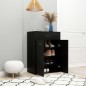 vidaXL Scarpiera Nera 60x35x84 cm in Truciolato vidaXL Scarpiera Nera 60x35x84 cm in Truciolato