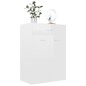 vidaXL Scarpiera Bianca Lucida 60x35x84 cm in Truciolato